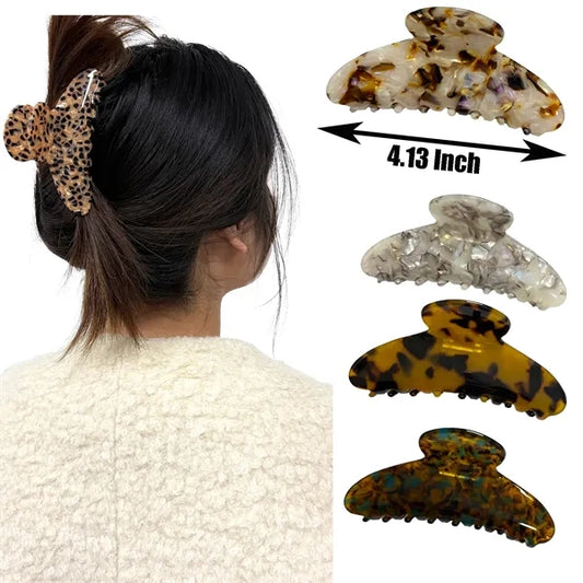Fashion 4.13-inch Large Acetate Women Hair Clip