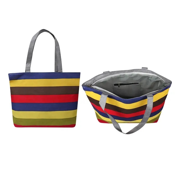 Full Color Large Canvas Shopping Tote Bag 17"x11.8"x3.5"