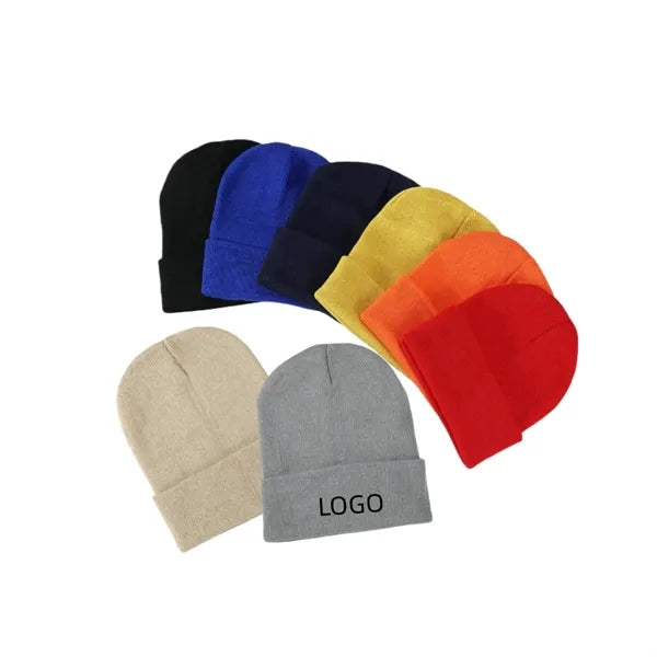 Embroidered Knit Hat