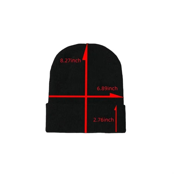 Embroidered Knit Hat