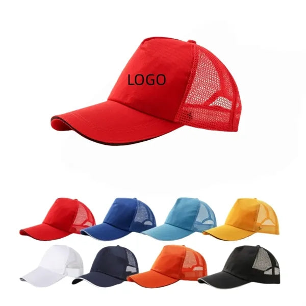 Wide-brim baseball cap