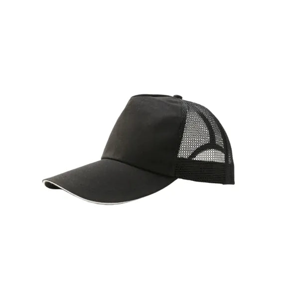 Wide-brim baseball cap