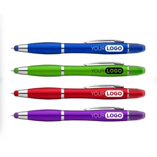 Curvy Stylus Twist Pen/Gel Highlighter