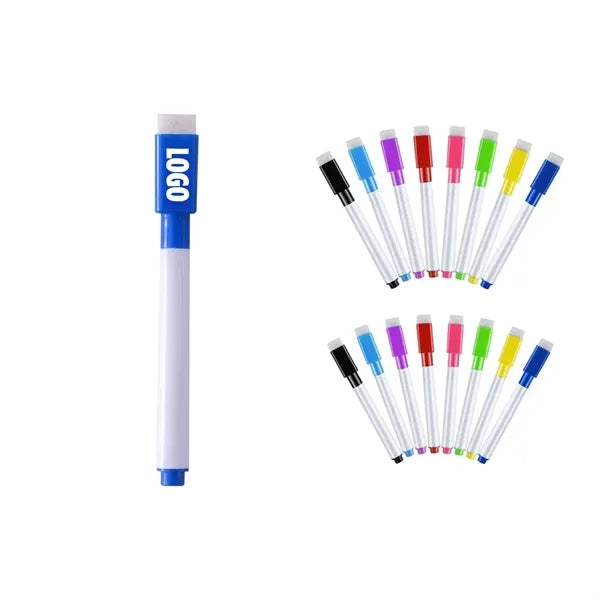Magnetic Whiteboard Marker Pen w/Eraser