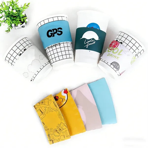 Disposable Kraft Paper Coffee Cup Sleeve