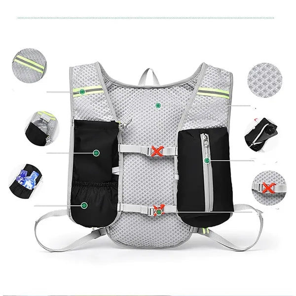 Vest-Style Breathable Backpack