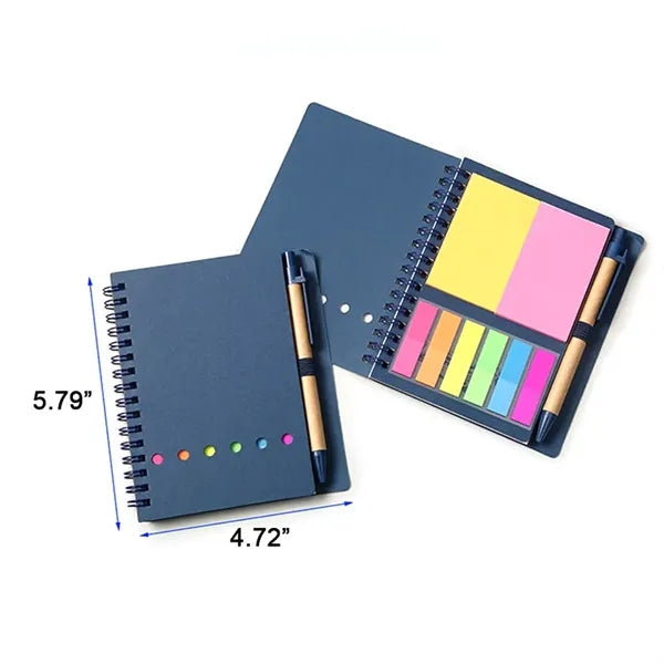 Mini Notepad with Sticky Notes & Pen
