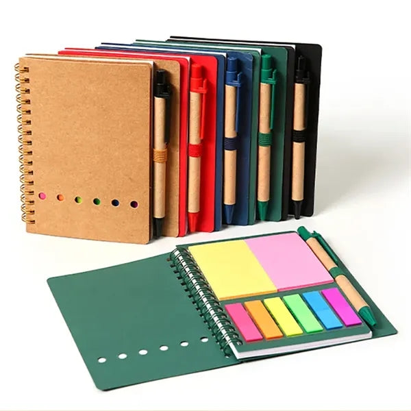 Mini Notepad with Sticky Notes & Pen