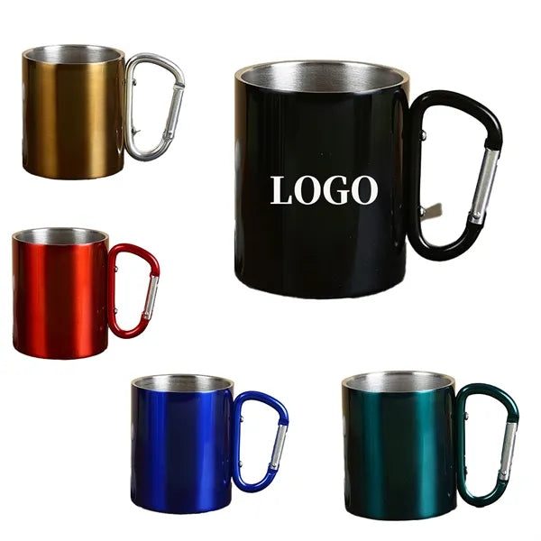 Stainless Steel Carabiner Mug