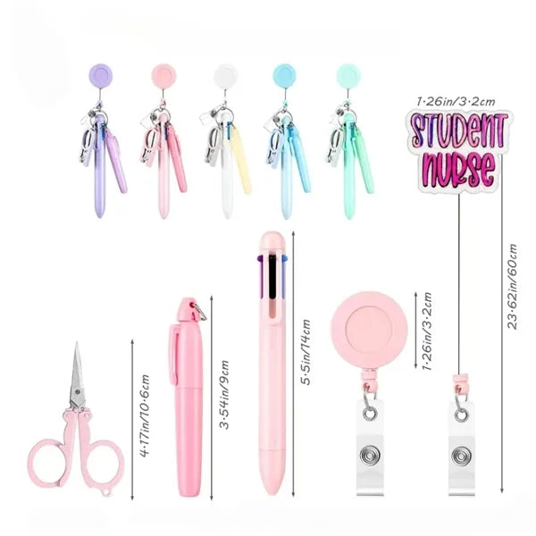 Retractable Nurse Multi-Tool ID Holder