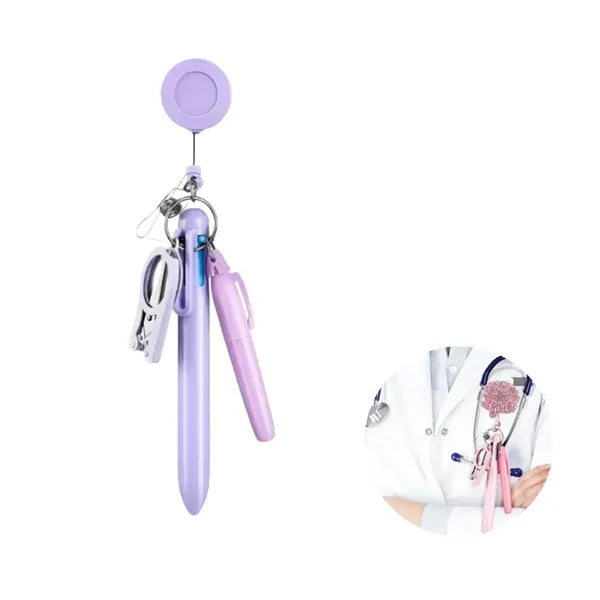 Retractable Nurse Multi-Tool ID Holder