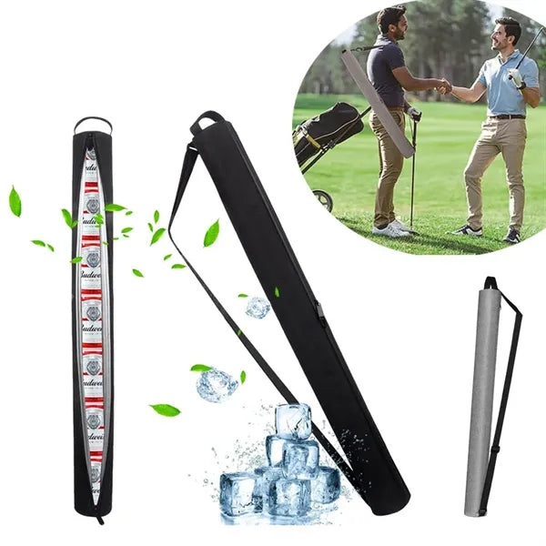 7 Cans Beer Sling Insulated Golf Cooler Tube Sleeve Bag