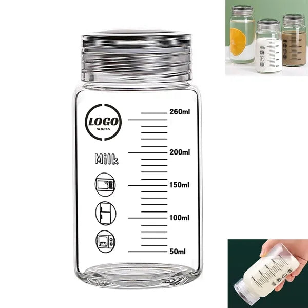 10 oz High Borosilicate Glass Water Bottle