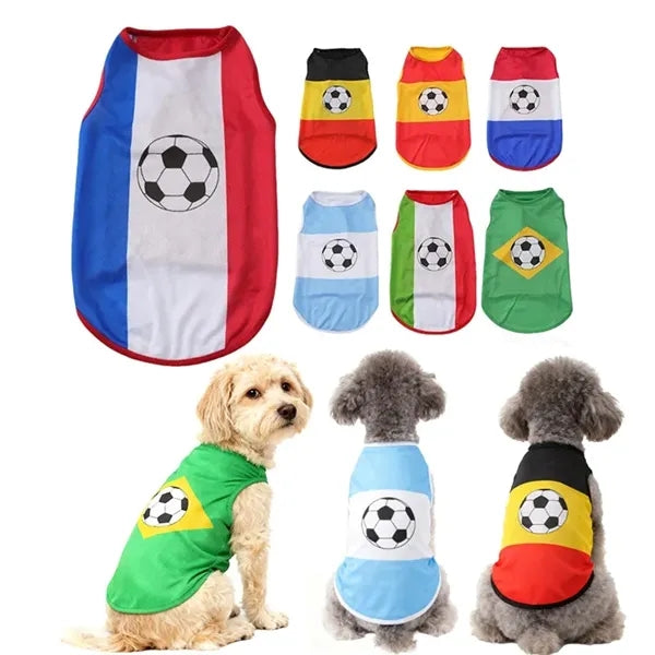 2026 World Cup Dog Jersey Breathable Mesh Pet Shirt XS-XL