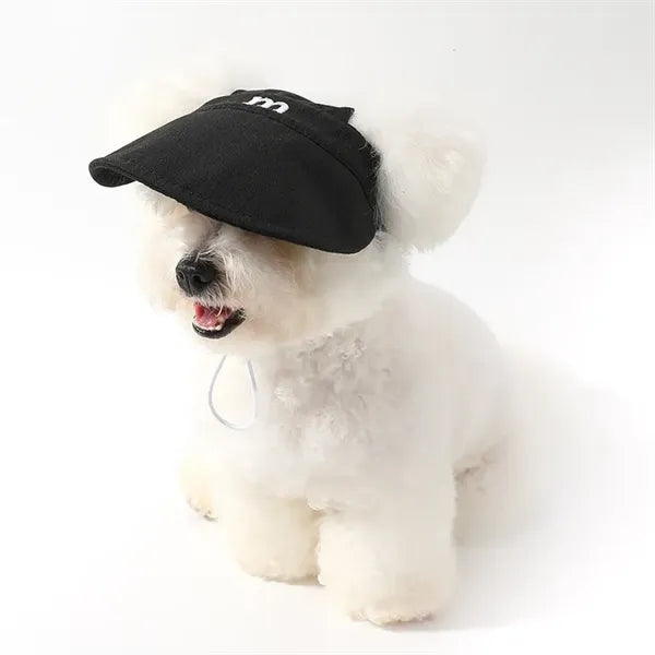 Pet Sun Hat Adjustable Dog Cap with Brim