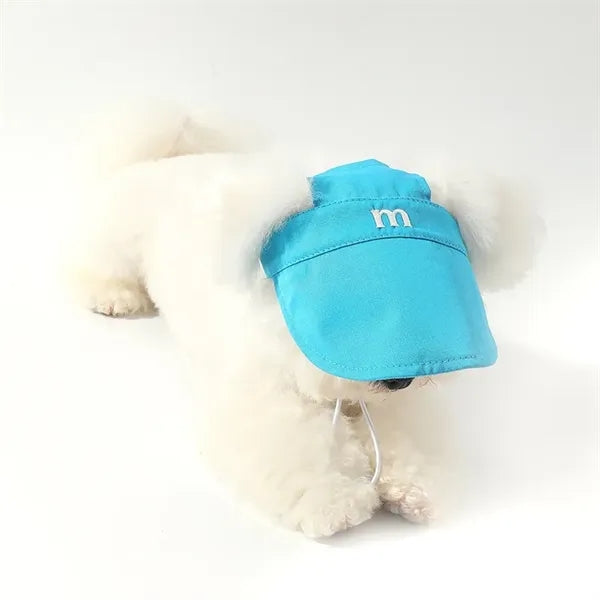 Pet Sun Hat Adjustable Dog Cap with Brim