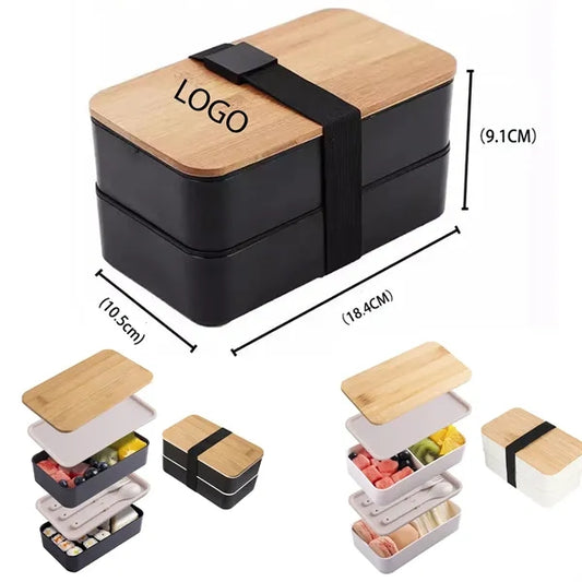 Dual Layer Plastic Lunch Box