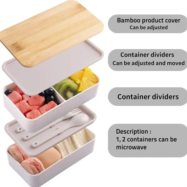 Dual Layer Plastic Lunch Box