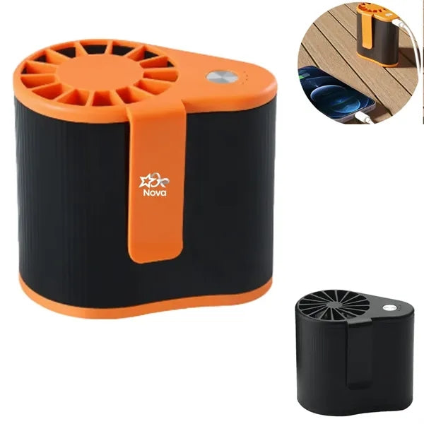 4800mAh Mini Portable USB Rechargeable Mute Waist Clip Fan