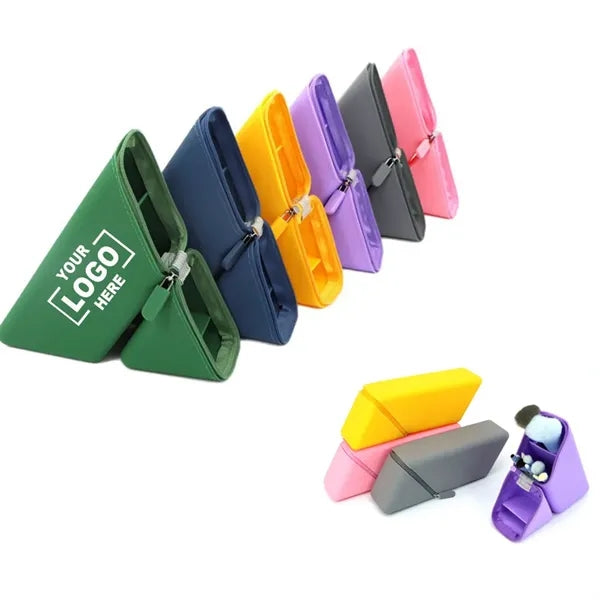 Portable Silicone Pen Holder Pencil Case With Zipper