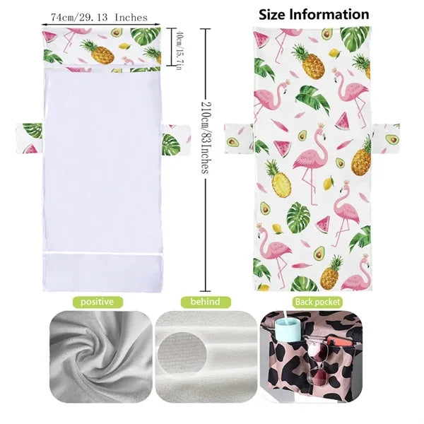 Summer Lounge Beach Chair Towel Cover With Pockets
