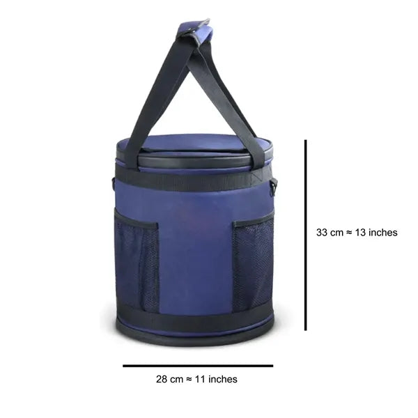 Round Insulated Cooler Tote Bag with Handle Picnic