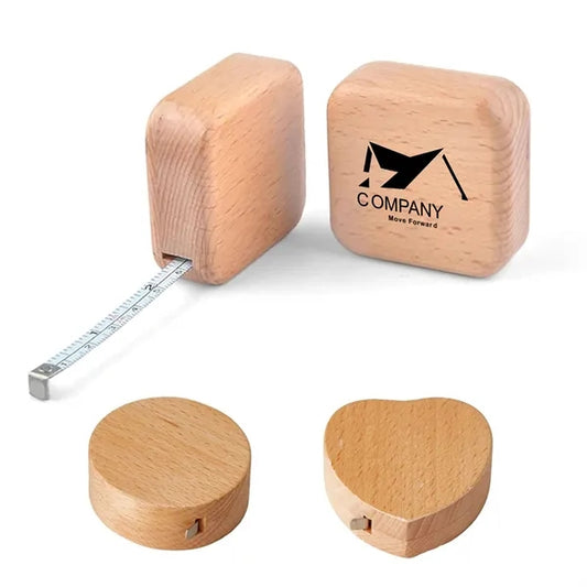 Wood Case Metric Tape Measure