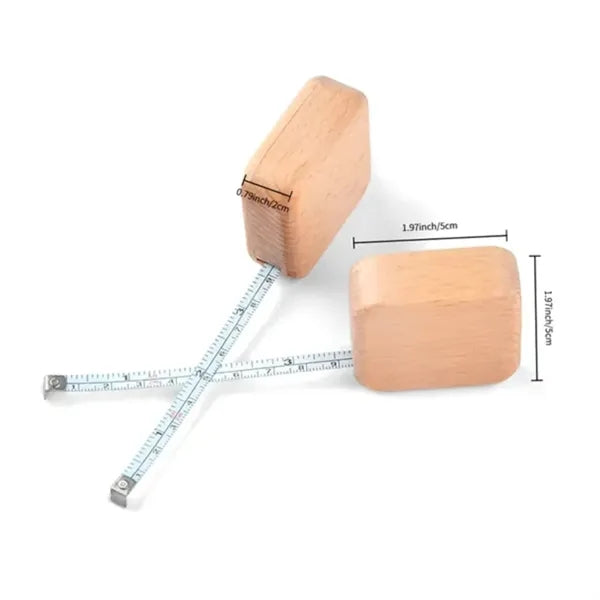 Wood Case Metric Tape Measure