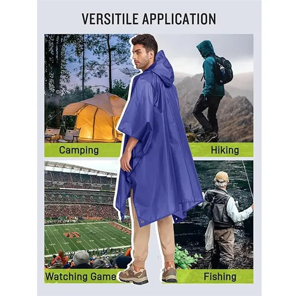 Multi Functional Cape Hooded Raincoat