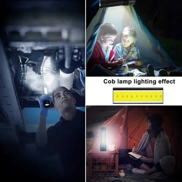 Ultra Bright Mini LED COB Rechargeable Flashlight