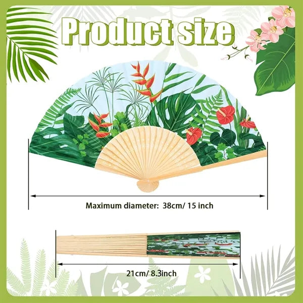 Full Color Folding Bamboo Fan