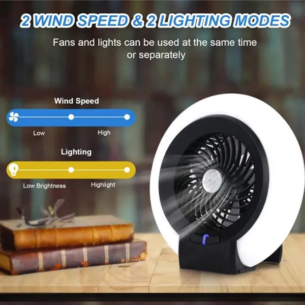 Camping Fan With Night Light