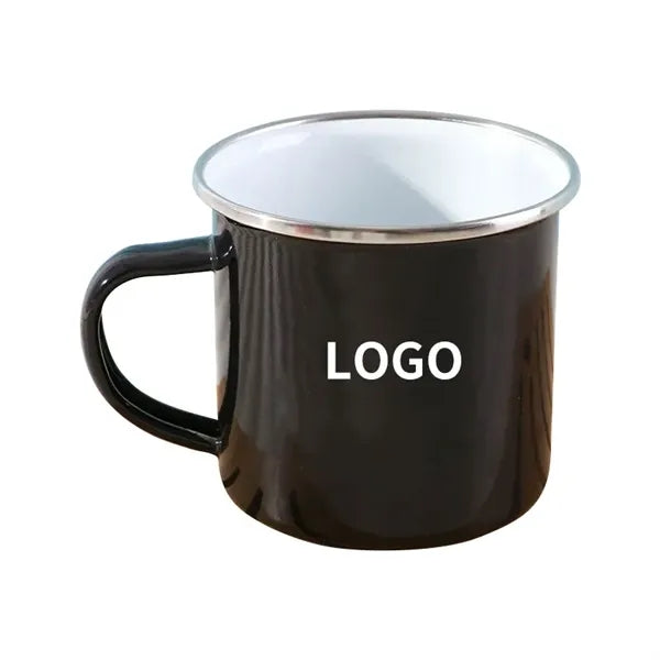 12oz Stainless Steel Enamel-coated Travel Mug Coffee Tea Cup