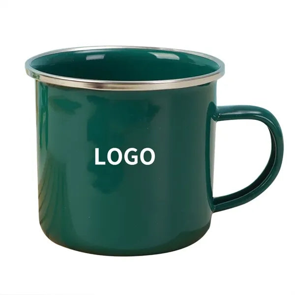 12oz Stainless Steel Enamel-coated Travel Mug Coffee Tea Cup
