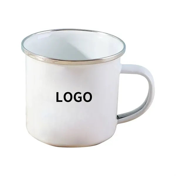 12oz Stainless Steel Enamel-coated Travel Mug Coffee Tea Cup