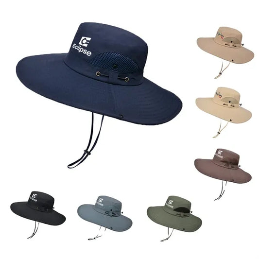 Wide Brim Breathable Sun Hat UV Protection Fisherman Style
