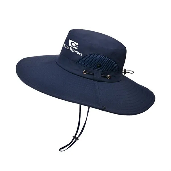Wide Brim Breathable Sun Hat UV Protection Fisherman Style