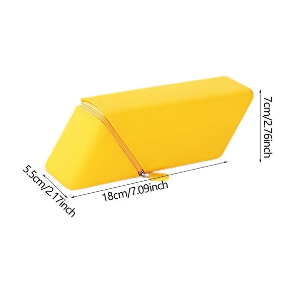 Triangle Silicone Standing Pencil Case for Desk Organization