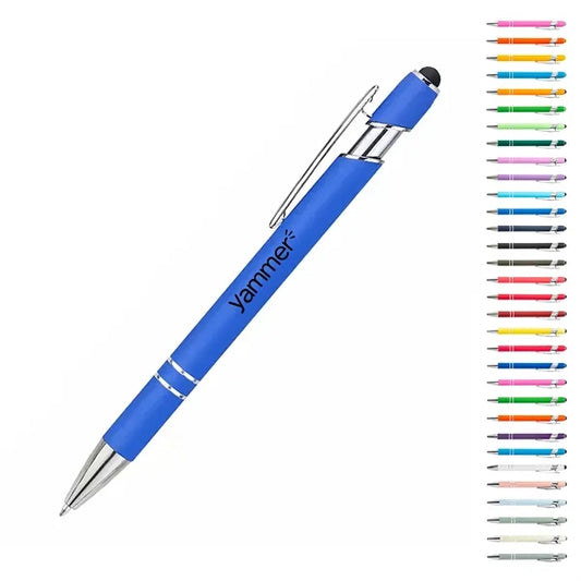 Soft Touch Metal Stylus Ballpoint Pen