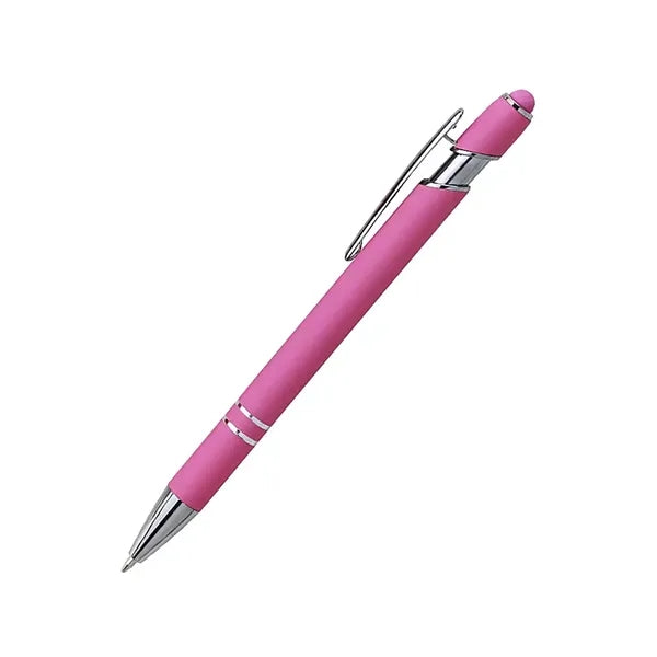 Soft Touch Metal Stylus Ballpoint Pen