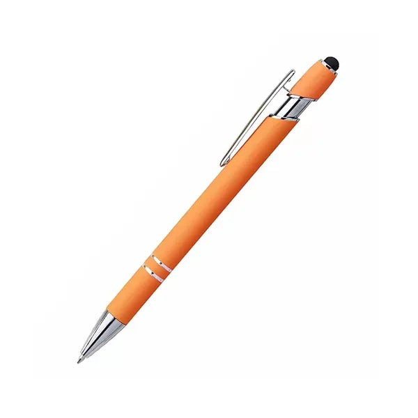 Soft Touch Metal Stylus Ballpoint Pen