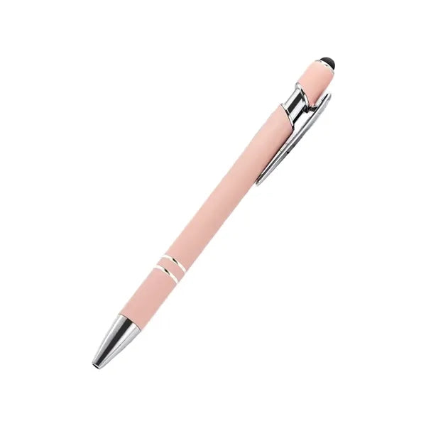 Soft Touch Metal Stylus Ballpoint Pen