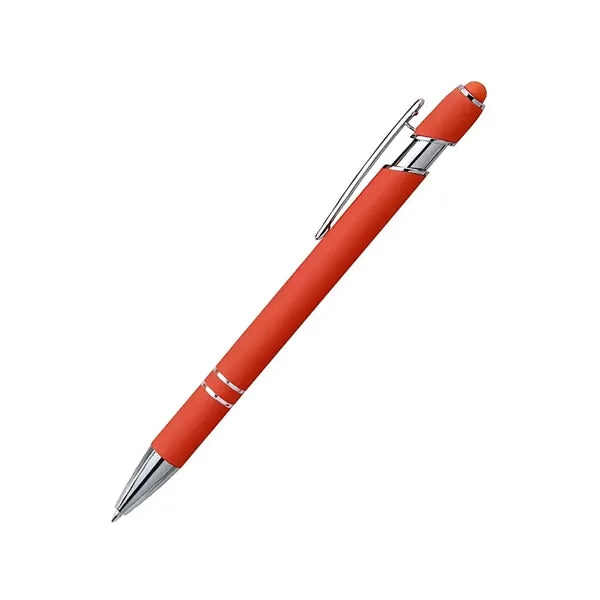 Soft Touch Metal Stylus Ballpoint Pen