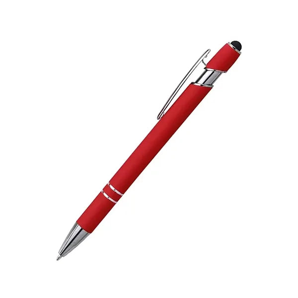 Soft Touch Metal Stylus Ballpoint Pen