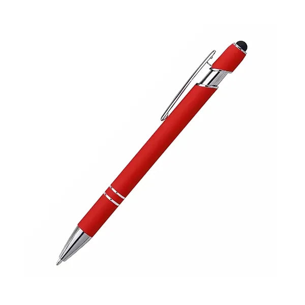 Soft Touch Metal Stylus Ballpoint Pen