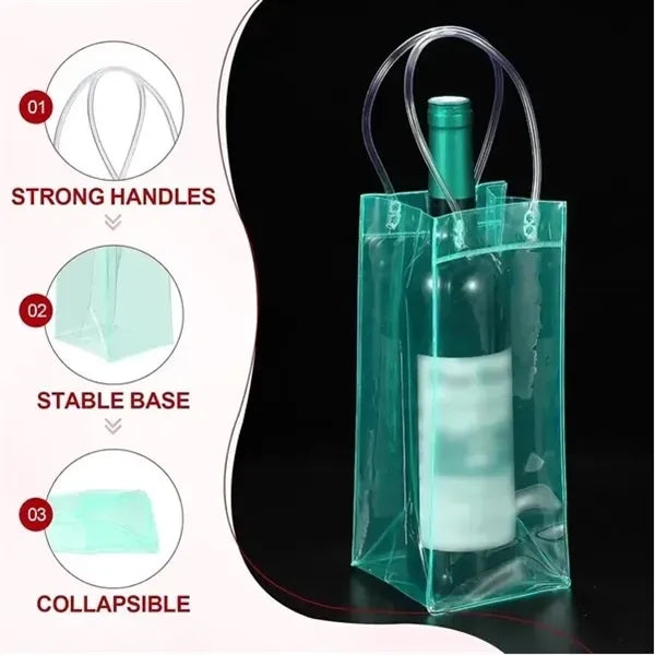 PVC Tote Bag For Red Wine