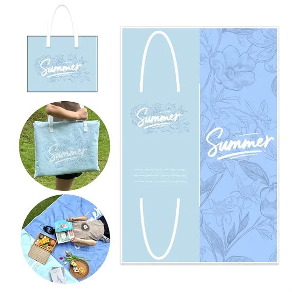 Foldable Outdoor Picnic Blanket Bag with Carry Handles
