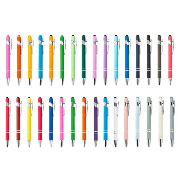 Soft Touch Metal Stylus Ballpoint Pen