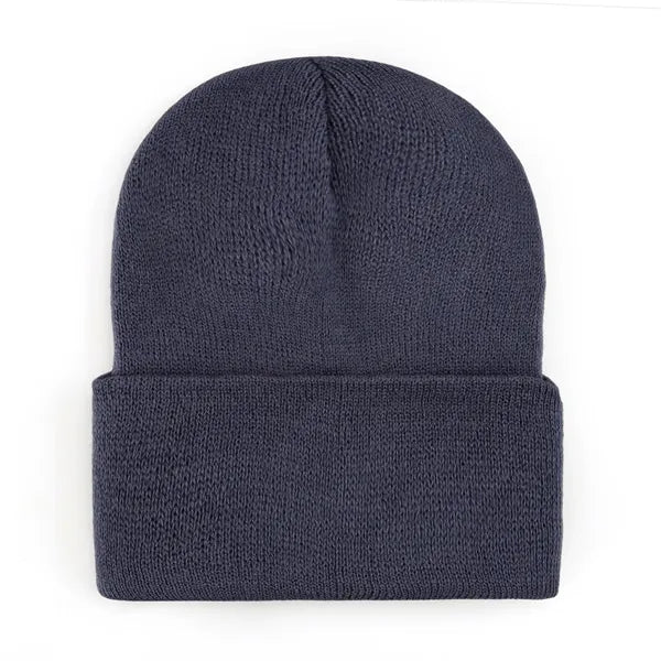 Logo Acrylic Knit Beanie Winter Warm Hat