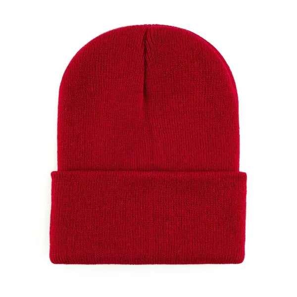 Logo Acrylic Knit Beanie Winter Warm Hat